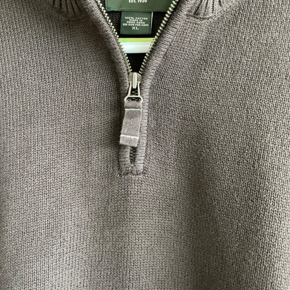 Eddie Bauer 1/4-Zip Pullover Sweater, 100% Cotton, X-Large - Picture 4 of 6